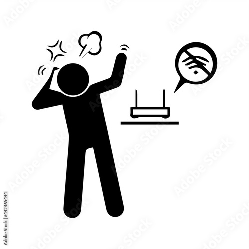 Calling ips for help icon, vector and glyph