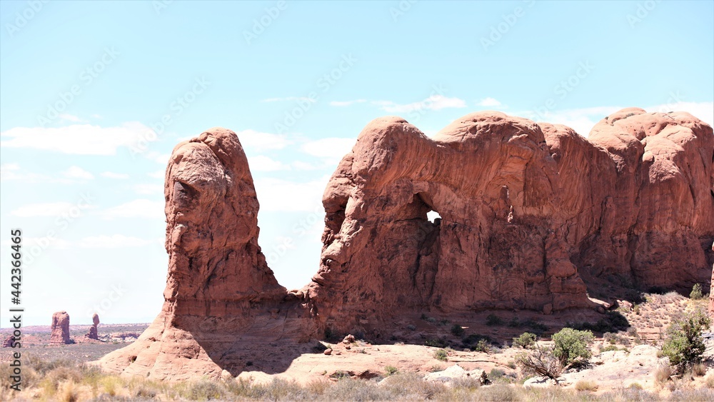 Arches in the Arches National Park Near Moab, Utah
