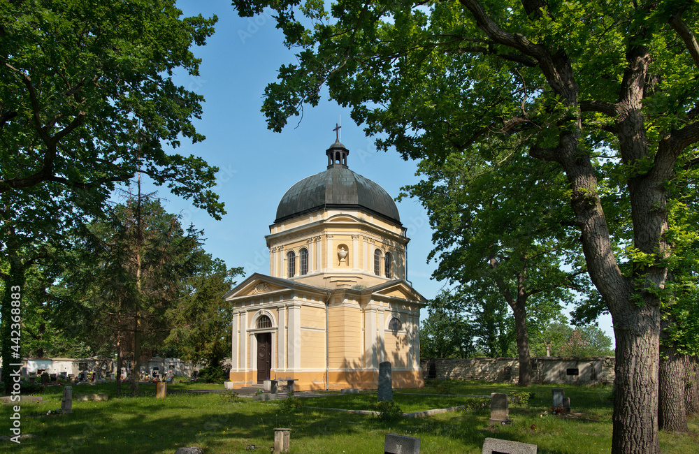 Chapel in the cemetery. Czech Republic.