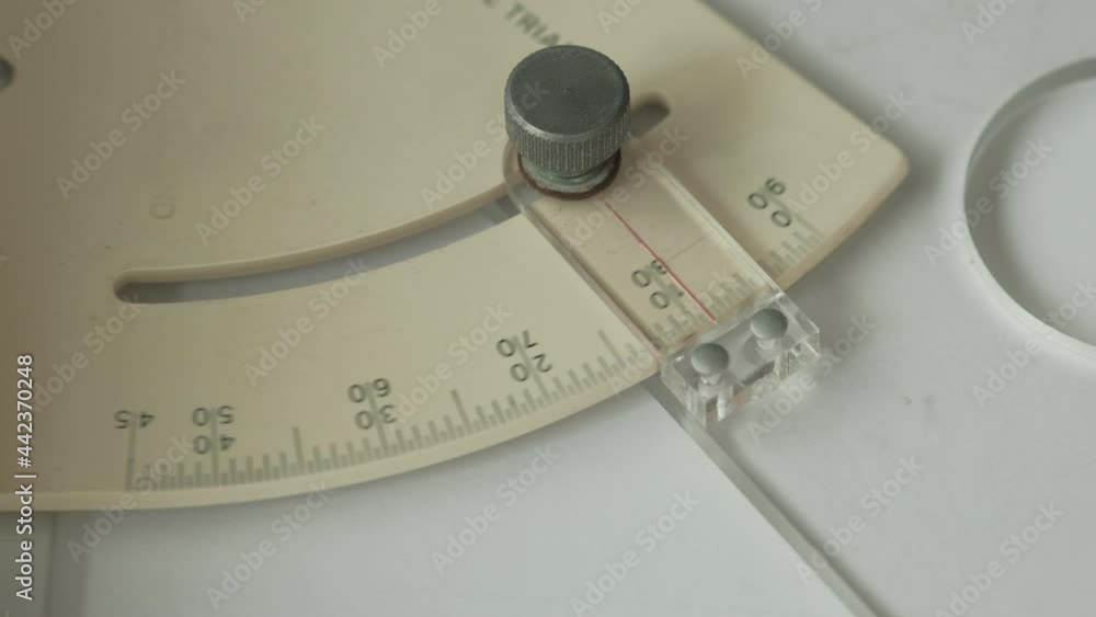 Adjustable Triangle Drafting, Adjustable, Triangle, Drafting, Close up ...