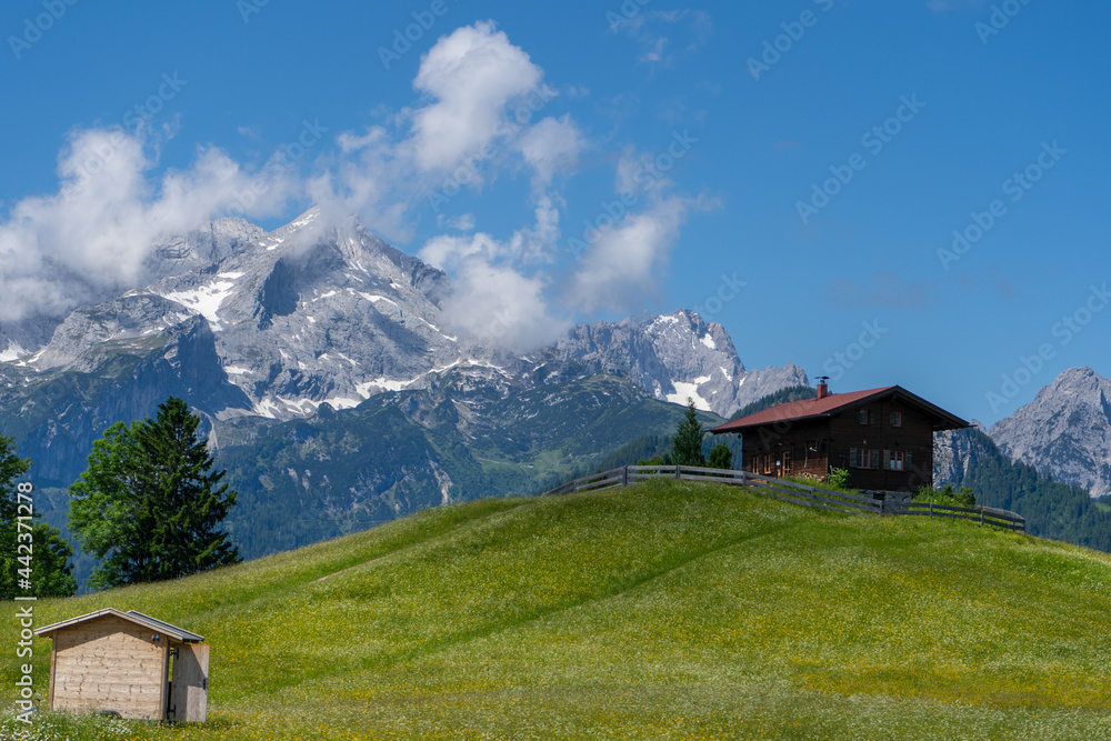 The Eckbauer mountain near Garmisch-Partenkirchen in Bavaria