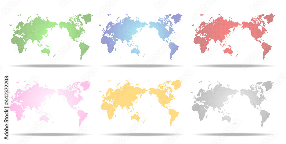 Obraz premium グローバルネットワークイメージ世界地図