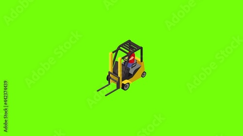 Forklift icon animation