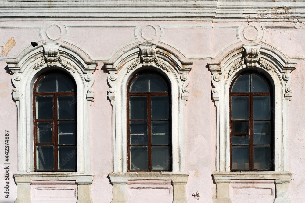 Church architecture of Murom, a city in Russia. 
