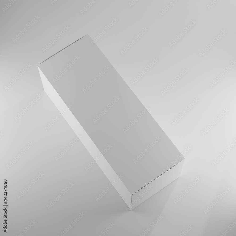 white box packaging blank for mockup laying down white box packaging blank for mockup laying down