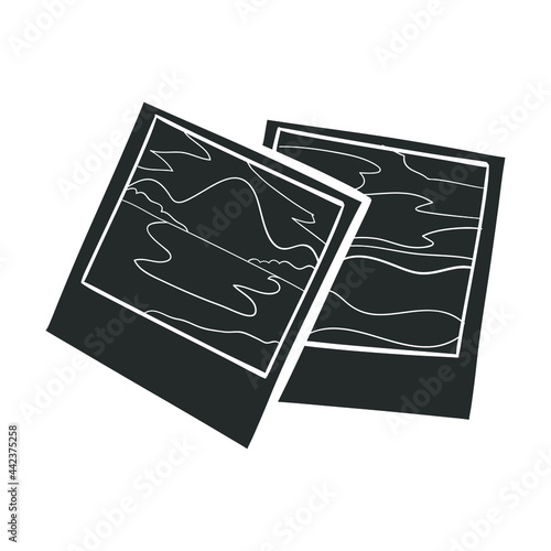 Photography Icon Silhouette Illustration. Portrait Vector Graphic Pictogram Symbol Clip Art. Doodle Sketch Black Sign.