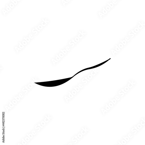 Spoon icon logo vector illustration