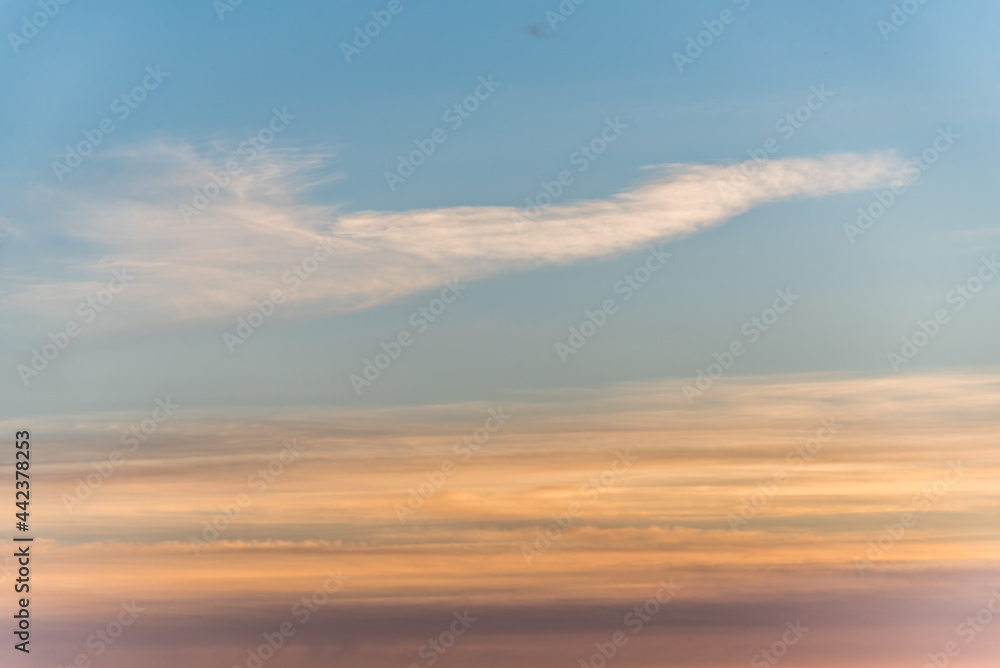 Bright Dramatic Sunset Sky for Sky Replacement or Background Bright Dramatic Sunset Sky for Sky Replacement or Background