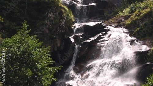The great scenery of waterfall and mountains which has a green landscape. This waterfall located in Turkey and waits for it's visitor during all seasons.