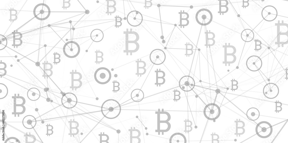 Bitcoin background.Virtual cryptocurrency.Digital money.Abstract lines.Vector illustration. Bitcoin background.Virtual cryptocurrency.Digital money.Abstract lines.Vector illustration.
