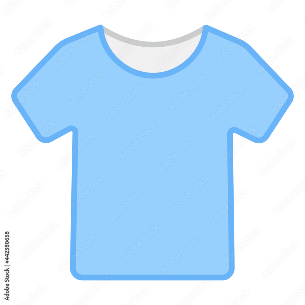 A flat design icon of shirt, fashionable attire A flat design icon of shirt, fashionable attire