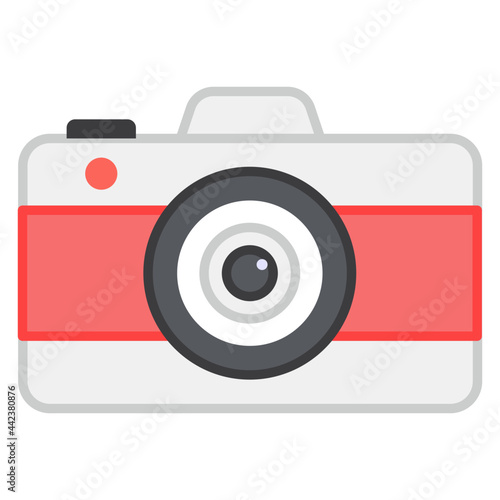 A photographic equipment, flat design of camera