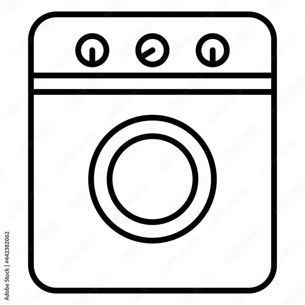 Modern style icon of washing machine Modern style icon of washing machine