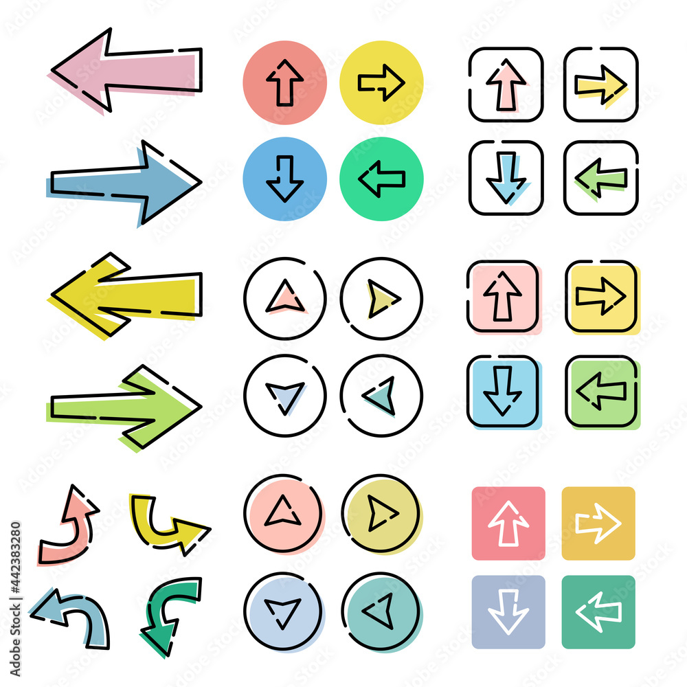 矢印アイコン イラスト素材セット Vector Eps Stock Vector Adobe Stock 矢印アイコン イラスト素材セット Vector Eps Stock Vector Adobe Stock