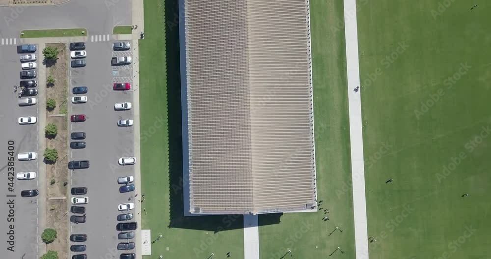 Drone Tilt from Parthenon Revealing Downtown Nashville Drone Tilt from Parthenon Revealing Downtown Nashville