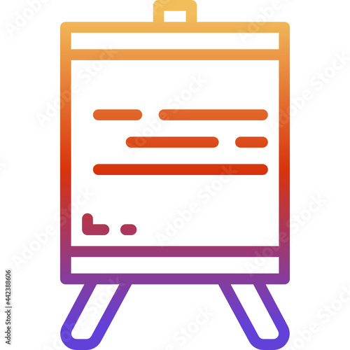 easel gradient icon