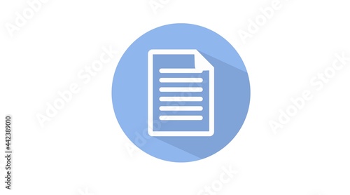 Vector Isolated Illustration of a Document or a File. File Icon © Eduardo