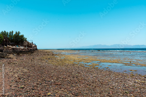 Seascape view from Dahab Sina, Egypt | Lanscape sea and mountains photo