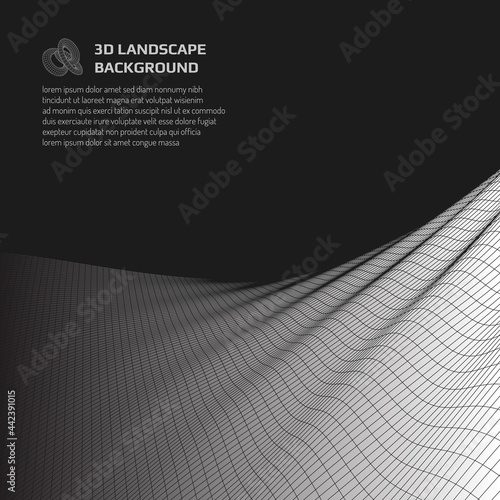 Virtual landscape with 3D l...