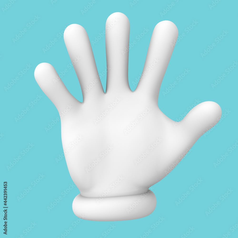 ハンドサイン パー 3dイラスト Stock イラスト Adobe Stock