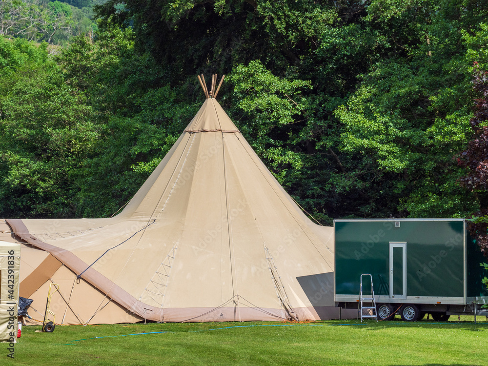 teepee tent used for event space weddings party's concerts