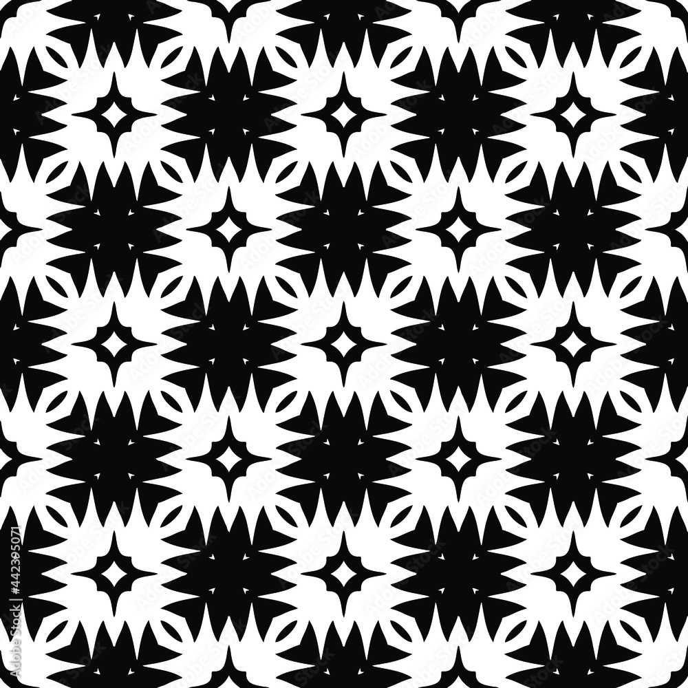 Seamless vector pattern in geometric ornamental style. Seamless vector pattern in geometric ornamental style.