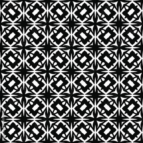 Seamless vector pattern in geometric ornamental style.