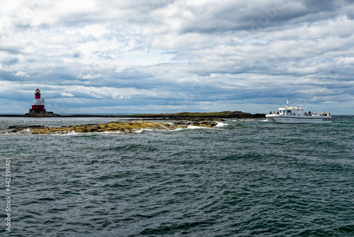 Longstone Lighthouse boat trip in the farne Islands - United Kingdom © adfoto