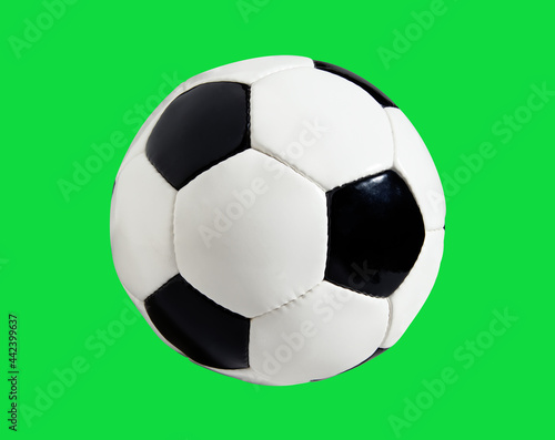 Soccer Ball  Football isolated on Green background. High resolution  Sport concept