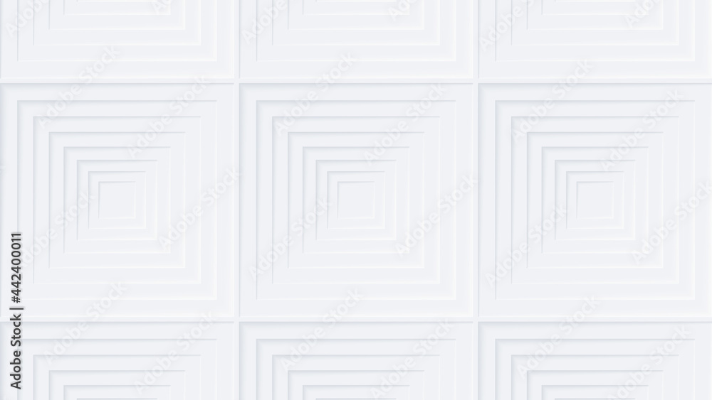 Minimal white background. Neumorphism wallpaper. Modern website or mobile app design. Neumorphic UI UX interface abstract backdrop.