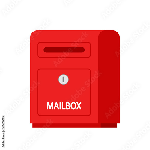 Mailbox vector. mailbox on white background.