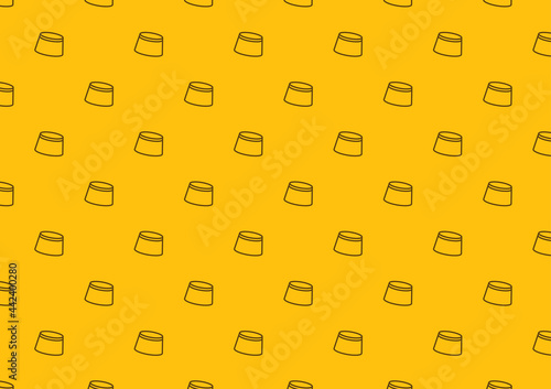Pudding pattern vector. wallpaper. free space for text. background.
