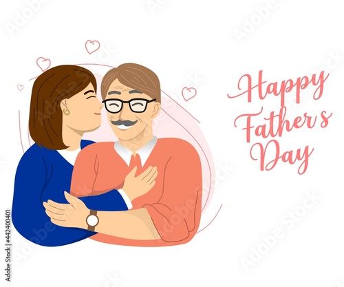 Happy Father's Day vector design