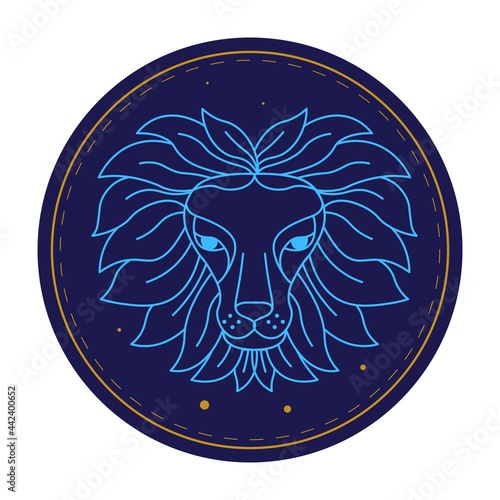 Leo astrological sign, horoscope zodiac symbol