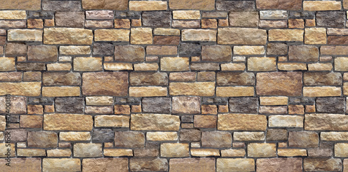 Stacked Stones Wall Tileable Seamless Texture