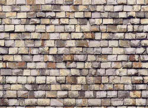 Seamless Texture of Slate Tiles Roofing