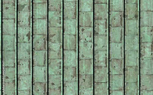 Standing Seam Copper Roof Tiles Seamless Texture