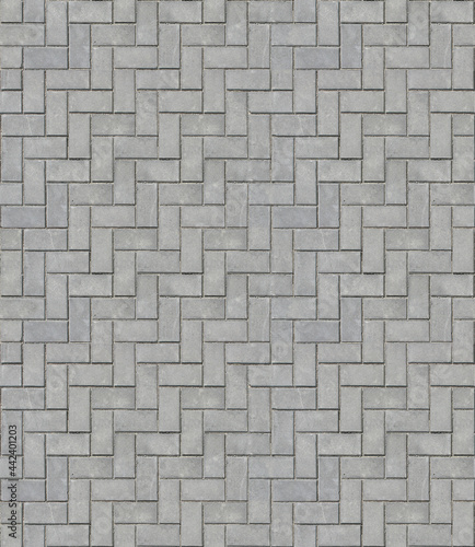 Tileable Seamless Texture of Stone Bricks Pavers