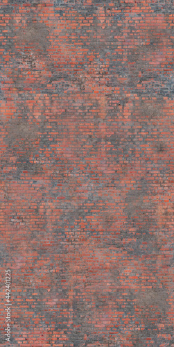 Seamless Tileable Texture of a Brick Wall