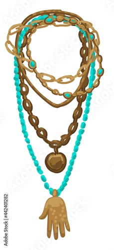 Bohemian necklace jewelry, stylish accessories