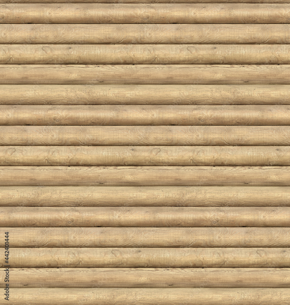 Seamless Texture of Log Home Wood Wall - Tileable Seamless Texture of Log Home Wood Wall - Tileable