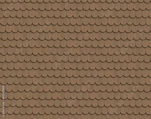 Seamless Texture of Cedar Wood Shakes Shingles