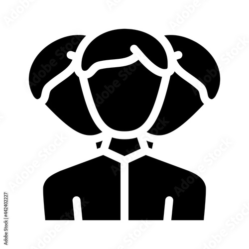 client portrait creation kyc glyph icon vector. client portrait creation kyc sign. isolated contour symbol black illustration