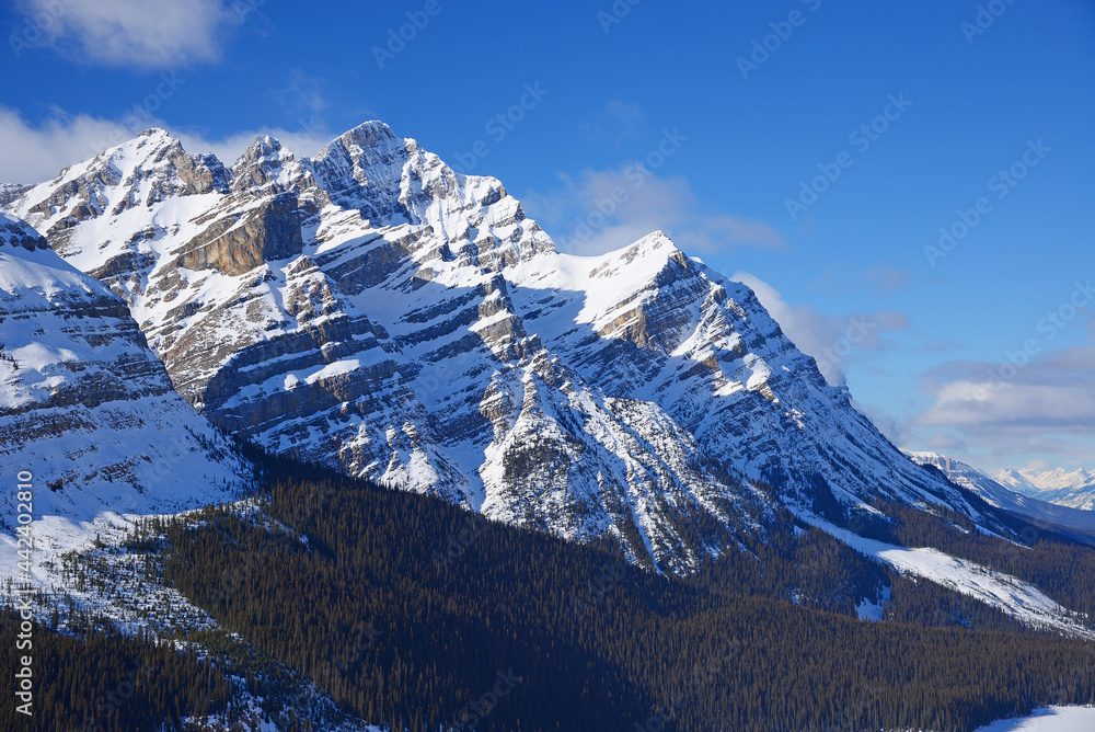 canada mountain in winter