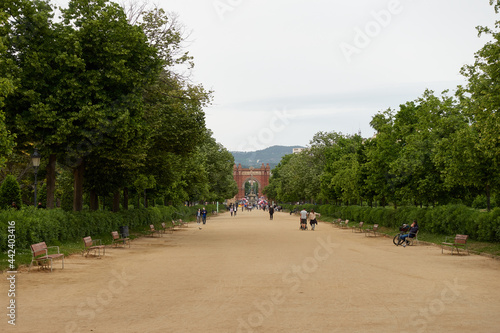 Photography Parc de la Ciutadella Citadel Park in Barcelona, Spain.
