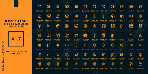 Mega monogram logo collection.