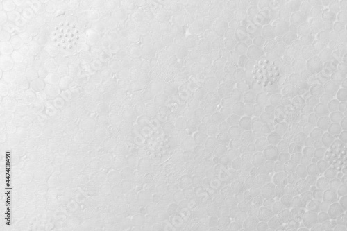 Abstract white background. Foam plastic Styrofoam texture