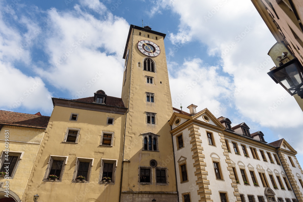 Rathaus mit Turm in Regensburg