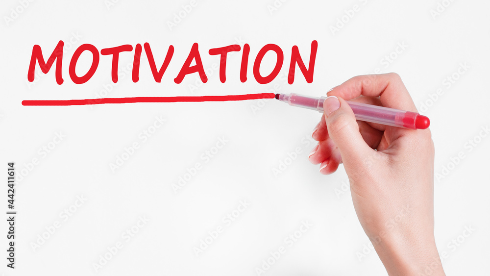 hand writing inscription motivation with marker, stock image hand writing inscription motivation with marker, stock image