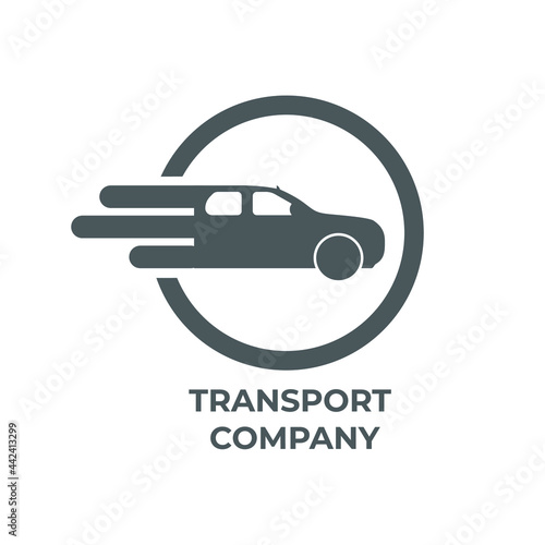 Transport Company logo on isolated on white background